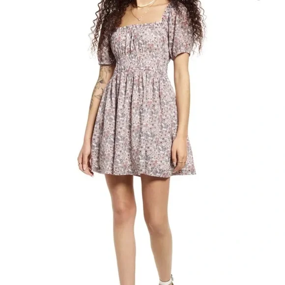 SHIRRED Puff Sleeve Cotton Prairie Dress
BP. - Picture 5 of 6